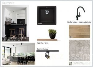 Moodboards Kuchnia. Projektowanie wnętrz Miśkiewicz Design