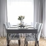 Dom w&nbsp;Markach jadalnia. Projekt wnętrza Miśkiewicz Design