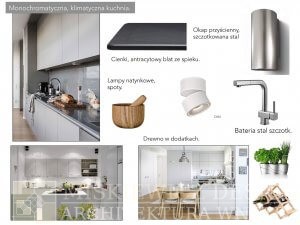 Nowoczesna kuchnia stal i&nbsp;antracyt