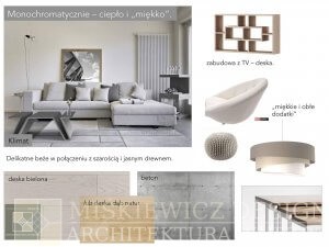 Monochromatycznie i&nbsp;ciepło inspiracje projektowanie wnętrz