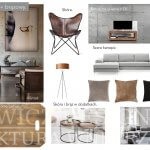 Skóra i&nbsp;beton inspiracje projektowanie wnętrz