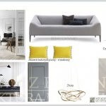 Miodowy Akcent. Projektowanie Wnętrz inspiracje. Moodboards Miskiewicz Design