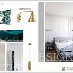 Szmaragdowy Akcent. Projektowanie Wnętrz Inspiracje. Moodboards Miśkiewicz Design
