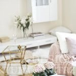 Pastelowe wnętrze realizacja salon detale